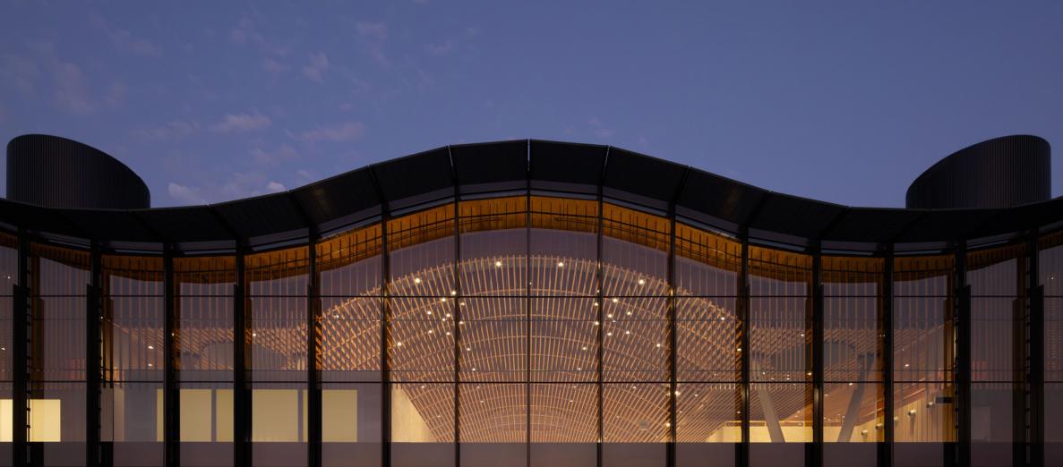 An image of the new Portland Internationl Airport main terminal.